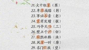 花的成语大全100个_花的成语大全100个字