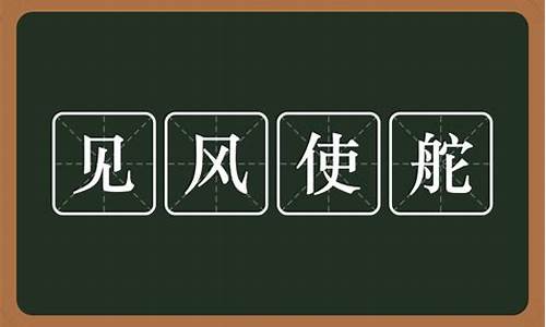 见风使舵造句和意思怎么写_见风使舵造句和