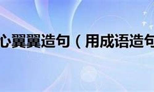 小心翼翼造句六年级上册