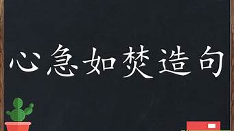 心急如焚造句10个短句_心急如焚造句10个短句