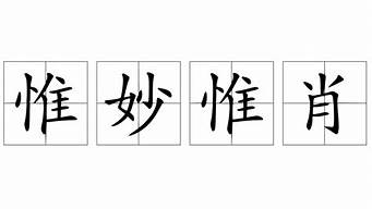 惟妙惟肖造句30字