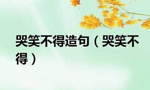 用哭笑不得造句10个字怎么写_用哭笑不得造句10个字怎么写的